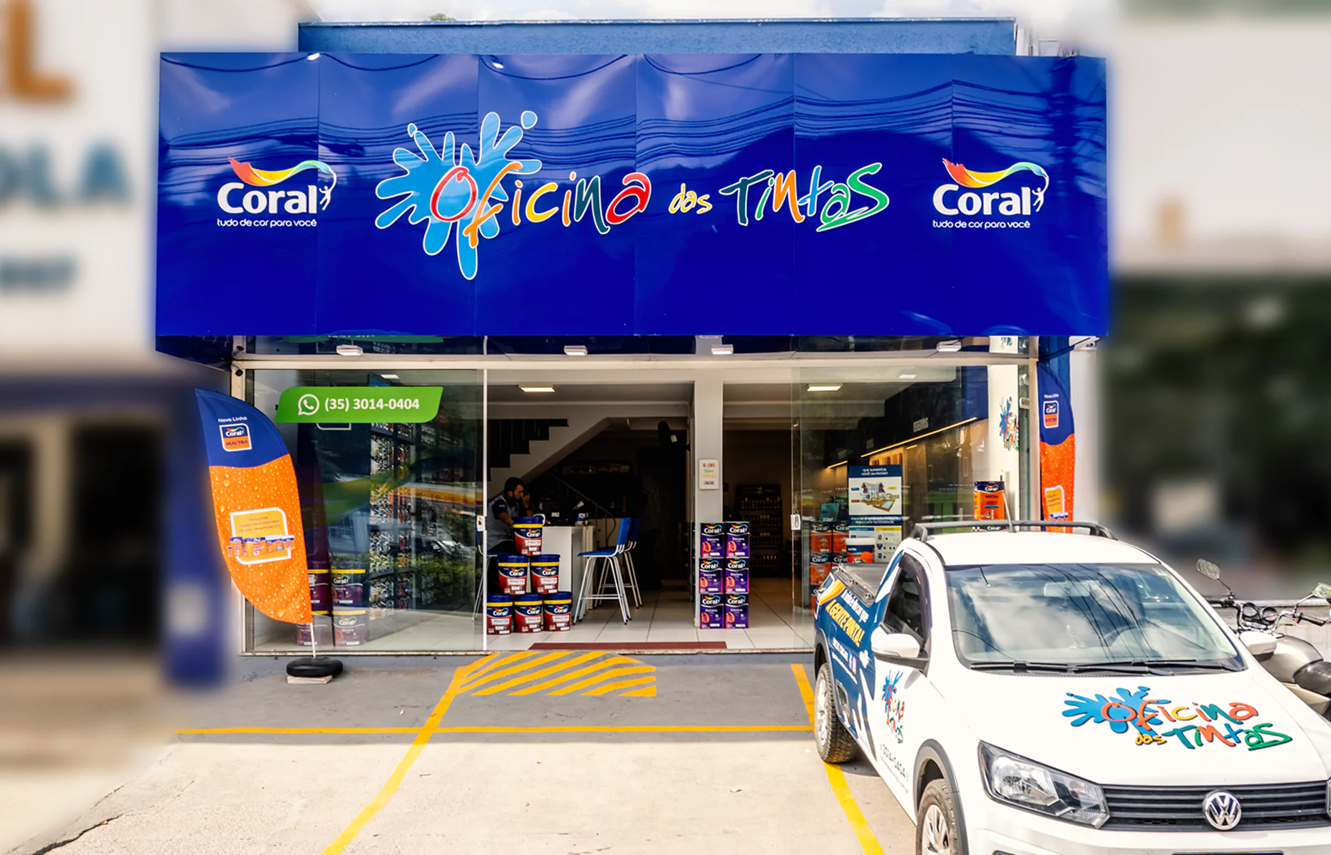 Fachada da loja Poços de Caldas