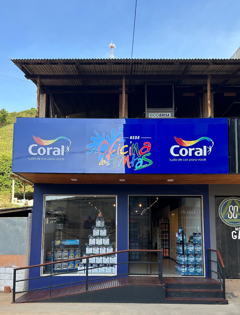 Fachada da loja Ervália