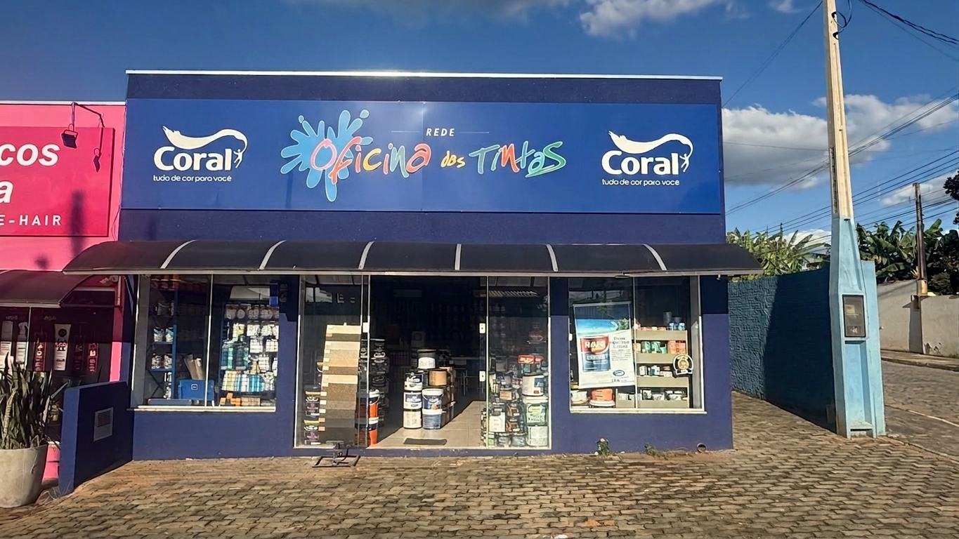 Fachada da loja Santo Antônio de Posse