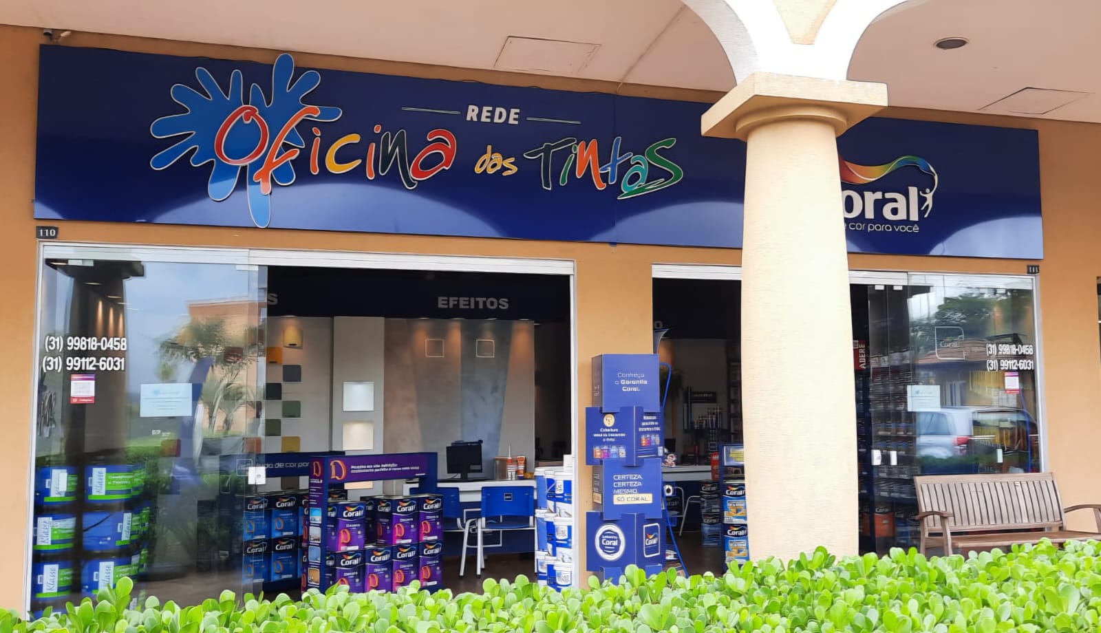 Fachada da loja Nova Lima