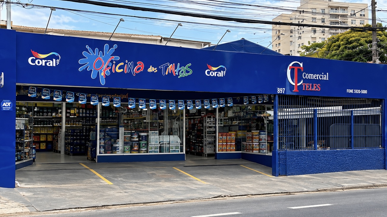 Fachada da loja Vila Sofia