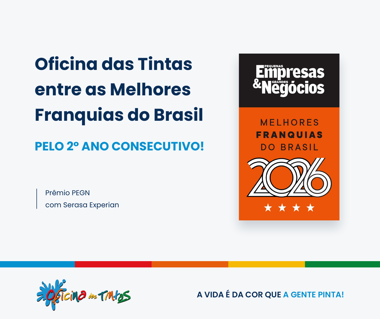 Oficina das Tintas está entre as Melhores Franquias do Brasil