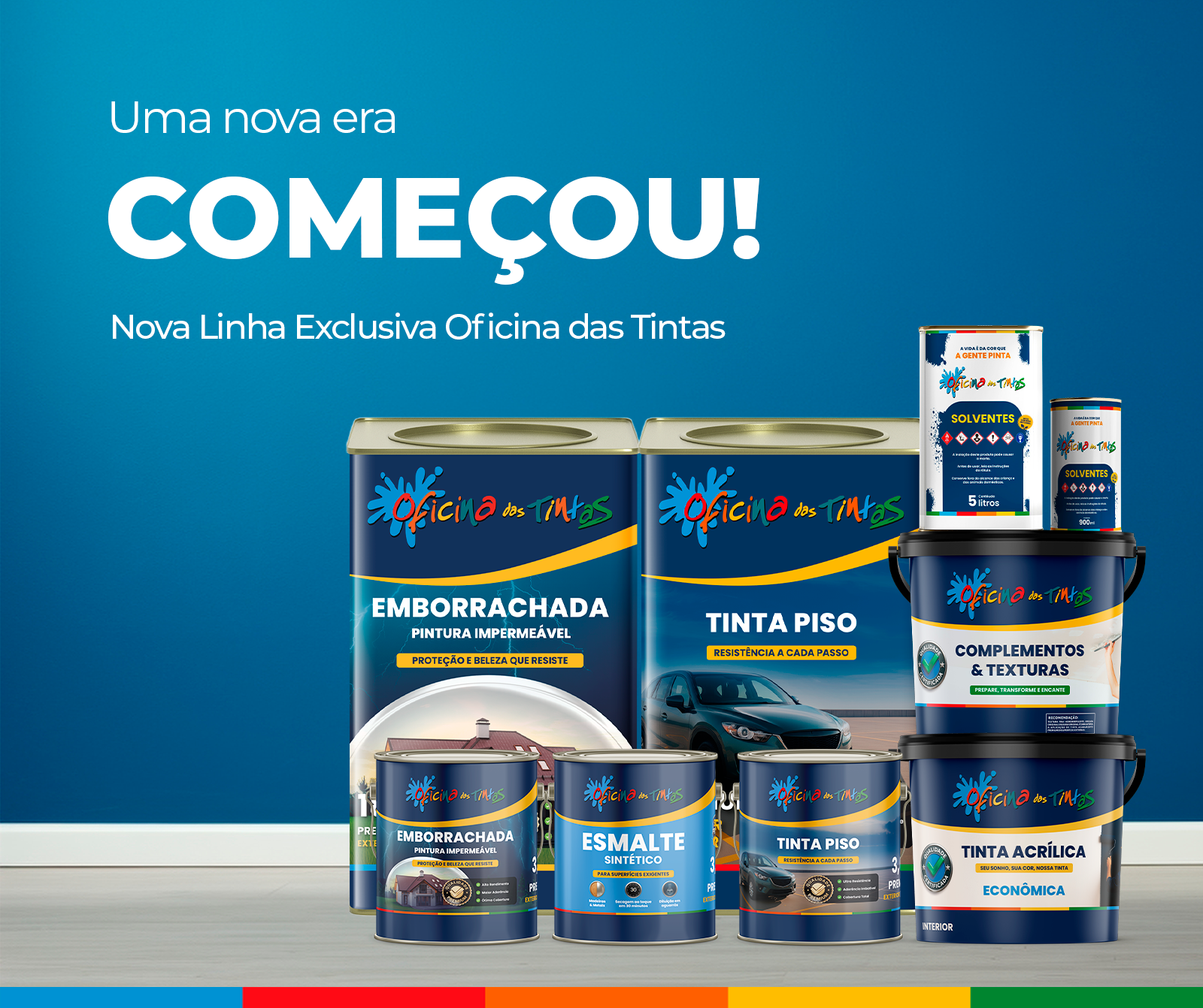 Oficina das Tintas lança nova linha de marca própria e avança para o Next Level