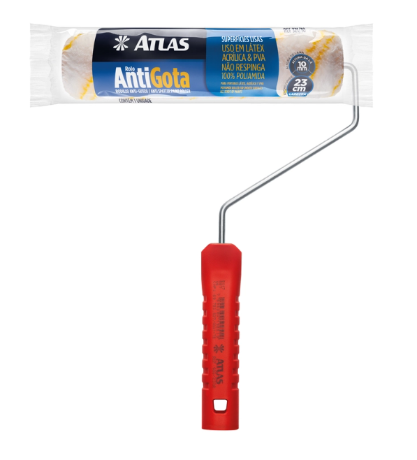 Atlas conjunto Garfo e Rolo de Pintura Antigota