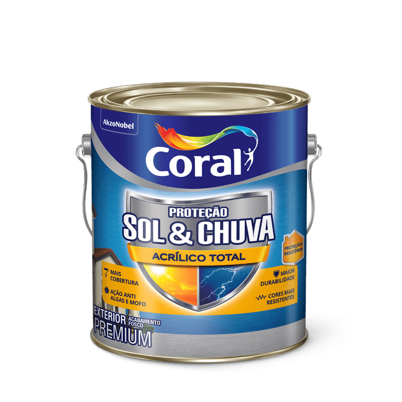 Coral Sol & Chuva Acrílico Total
