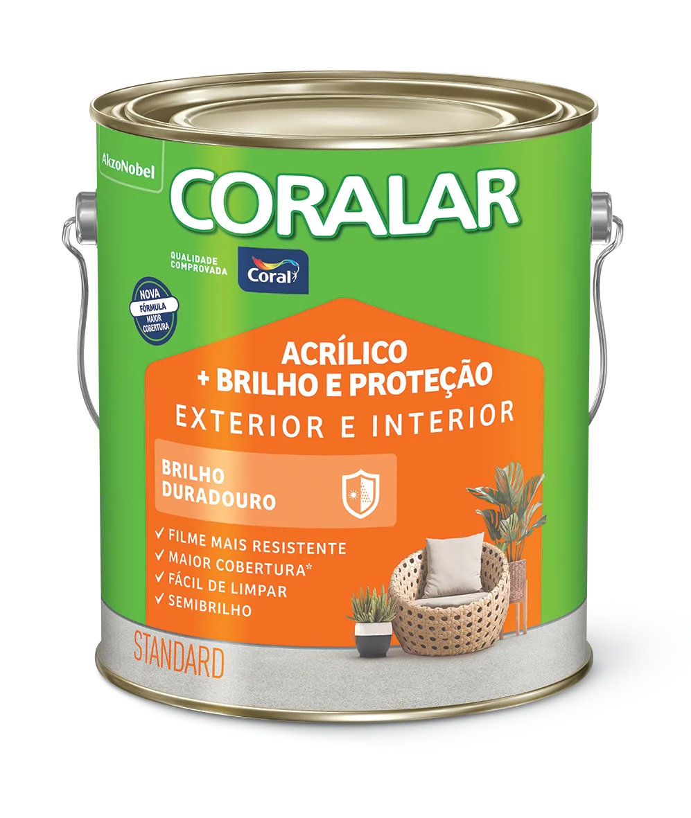 Coral Coralar Acrílico Mais Brilho e Proteção
